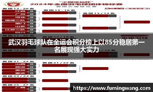 武汉羽毛球队在全运会积分榜上以85分稳居第一名展现强大实力